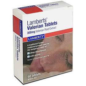 Lamberts Valerian 60 Tablets 300mg Valerian Root Extract
