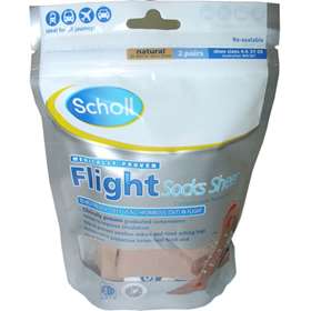 Scholl Flight Socks Sheer Size 4-6 2 Pairs
