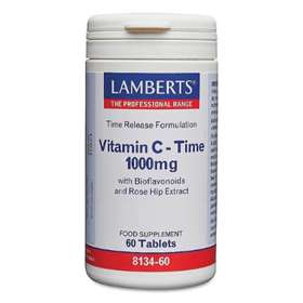 Lamberts Vitamin C Time Release with Bioflavonoids 1000mg 60 Tablets