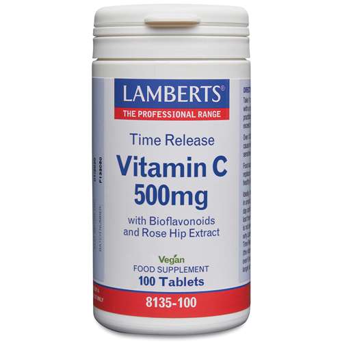 Lamberts Vitamin C 500mg Time Release With Bioflavonoids 100