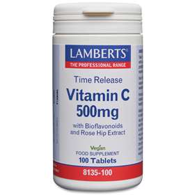 Lamberts Vitamin C 500mg Time Release with Bioflavonoids 100 Tablets