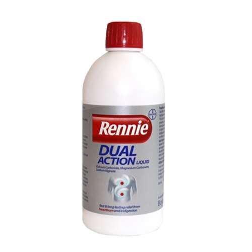 Rennie Dual Action Liquid 500ml - ExpressChemist.co.uk - Buy Online