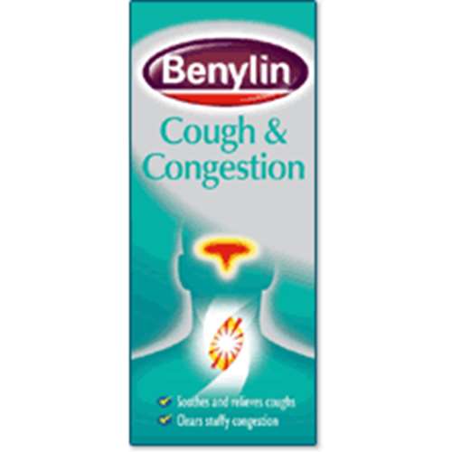 Benylin Cough and Congestion 125ml - ExpressChemist.co.uk - Buy Online