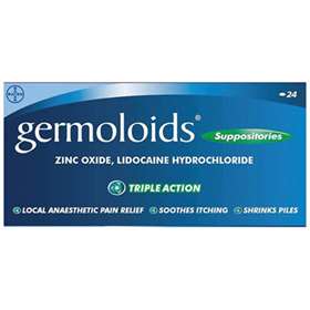 Germoloids Triple Action Suppositories 24 -  - Buy  Online