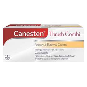 Canesten Combi Pack 500mg Pessary and 2% Cream