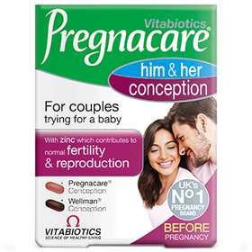 Pregnacare His And Her Conception 60 Tablet Dual Pack Expresschemist Co Uk Buy Online