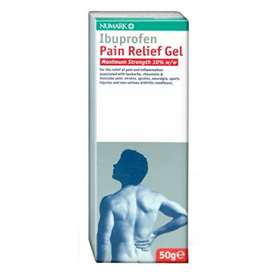 Ibuprofen Pain Relief Gel 50g Maximum Strength (BRAND MAY VARY)