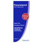 Paracetamol 120mg/5ml Oral Suspension Strawberry 3M+ 200ml