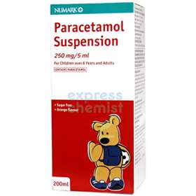 Numark Paracetamol Suspension 6+ Years and Adults Orange Flavour 200ml ...