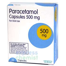 Paracetamol Capsules 500mg (32) (BRAND MAY VARY)