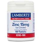 Lamberts Zinc 15 mg (as Citrate) (180)