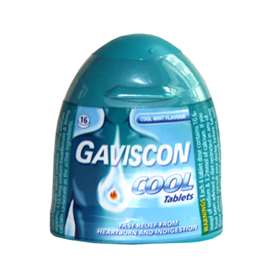 Gaviscon Cool Tablets Cool Mint Handy Pack 16