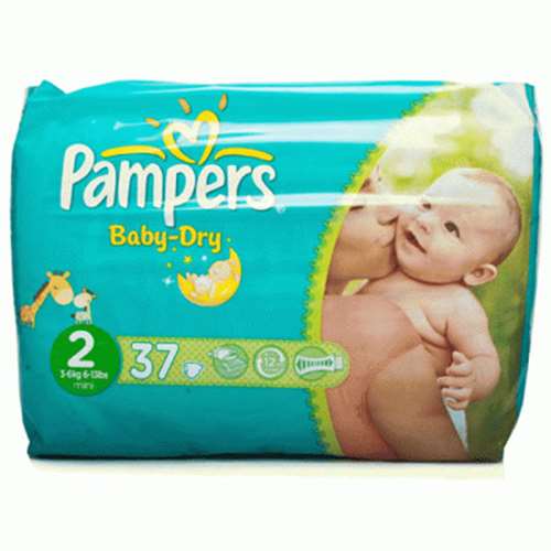 Pampers Baby-Dry Size 2 Mini 37 - ExpressChemist.co.uk - Buy Online
