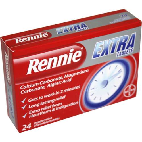 Rennie Extra Tablets 24 ExpressChemist.co.uk Buy Online