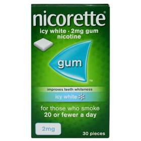 Nicorette Icy White 2mg Nicotine Gum 30 pieces