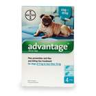 Advantage Flea Prevention and Treatment Solution  for Dogs of 4 kg to less than 10kg  -  4 x 1.0ml.