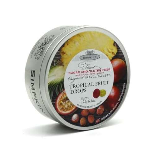 Click to view product details and reviews for Simpkins Tropical Fruit Sugar And Gluten Free Travel Sweets 175g 61oz.