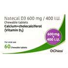 Natecal D3 Chewable 600mg Tablets 60