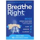 Breathe Right Nasal Strips Tan Large 10