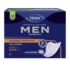 Tena for men discreet protection level 3 8 pads