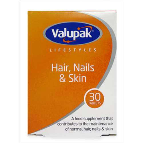 Valupak Lifestyles Hair Nails Skin 30 Tablets