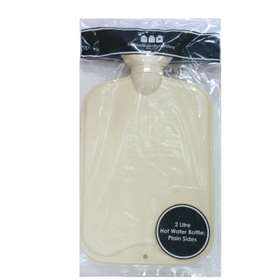 Hot Water Bottle Plain - Cream