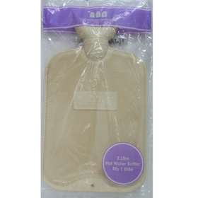 Finesse Hot Water Bottle Ribbed - Cream