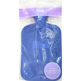 Hot Water Bottle Ribbed -0Blue