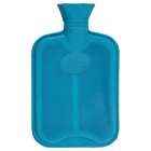  Hot Water Bottle Natural Rubber Double Ribbed Blue