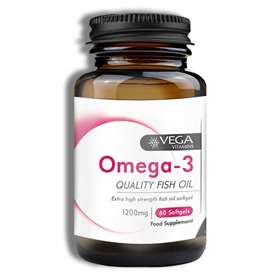 Vega Omega-3 Quality Fish Oil 1200mg 60 Capsules