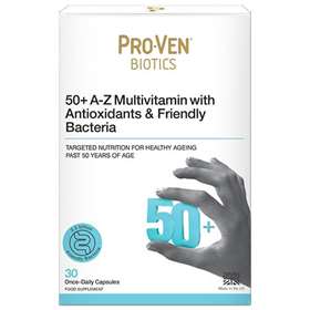 ProVen Probiotics 50plus A-Z Multivitamins With Antioxidants and Friendly Bacteria - 30 Capsules