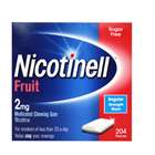 Nicotinell Fruit 2mg Chewing Gum 204