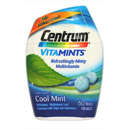 Centrum VitaMint Cool Mint Tablets 60 - ExpressChemist.co.uk - Buy Online