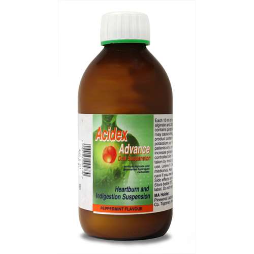 Acidex Advance Oral Suspension Peppermint Flavour 250ml