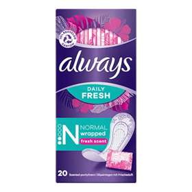 Always Dailies Liners Fresh Scent Singles Normal 20