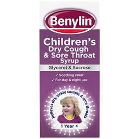 Benylin Childrens Dry Cough and Sore Throat Syrup Glycerol and  Sucrose 125ml