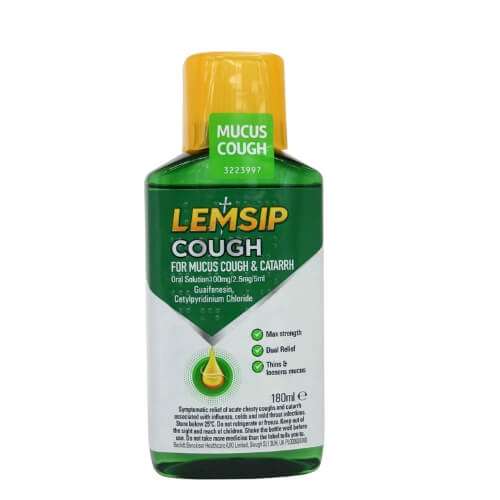 Click to view product details and reviews for Lemsip Cough For Mucus Cough And Catarrh 180ml.