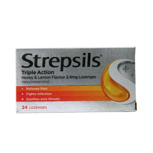 Click to view product details and reviews for Strepsils Triple Action Lozenges Honey And Lemon 24.