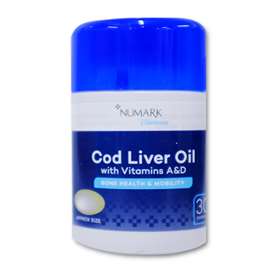 Numark Cod Liver Oil 30 Capsules  Light Blue Cap