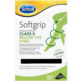Scholl Softgrip Class 2 Knee Length Black - Medium -  -  Buy Online