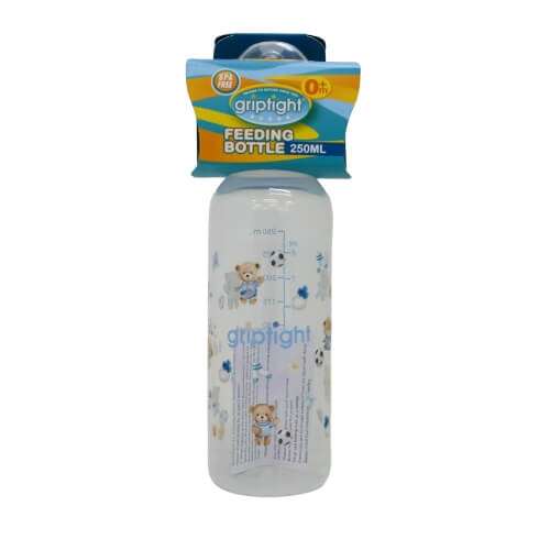 Click to view product details and reviews for Griptight 0 Months Feeding Bottle 250ml Blue.