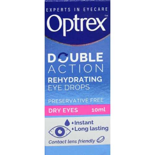 Optrex Double Action Eye Drops Dry And Tired Eyes 10ml