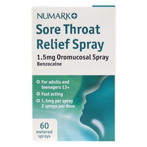 Numark Sore Throat Relief Spray 60 Metered Sprays - ExpressChemist.co ...