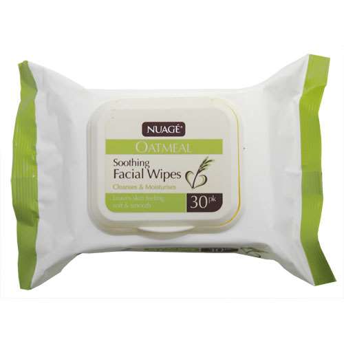 Nuage Oatmeal Soothing Facial Wipes 30 ExpressChemist.co.uk Buy Online