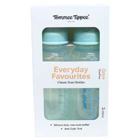 Tommee Tippe Everyday Favourites Classic Start Bottles Blue 2 x 250ml