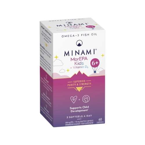 Click to view product details and reviews for Minami Morepamini Kids Omega 3 Softgels Plus Vit D3 60.