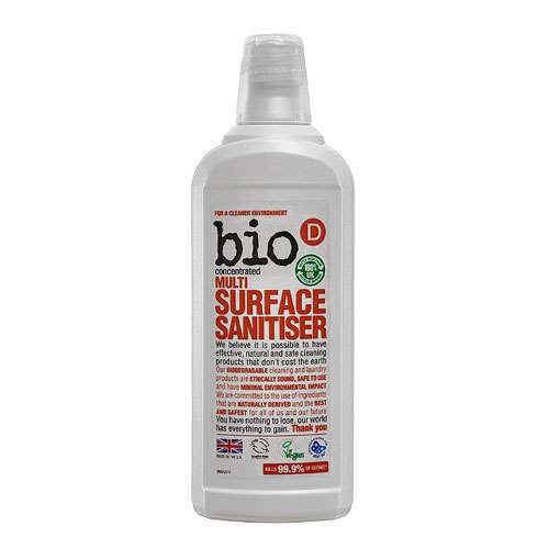 Click to view product details and reviews for Bio D Concentrated Multi Surface Sanitiser.