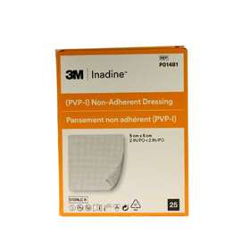 Inadine PVP-I Non Adherent Dressing PO1481 5x5cm 25