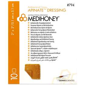 Medihoney Apinate Dressings 5x5cm - 10 Dressings REF:794