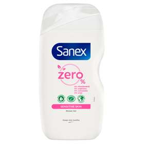 Sanex Zero% Sensitive Skin Shower Gel 225ml
